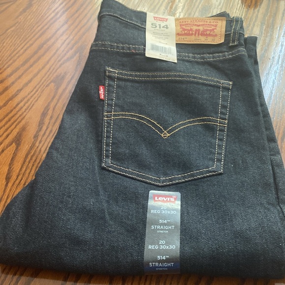 NWT Levi’s Dark Jean 514 Boy’s 20 Reg. 30x30 - Picture 6 of 6